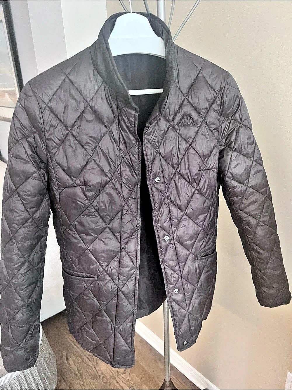 Kappa Quilted Puffer Jacket in Brown Size Small Like New